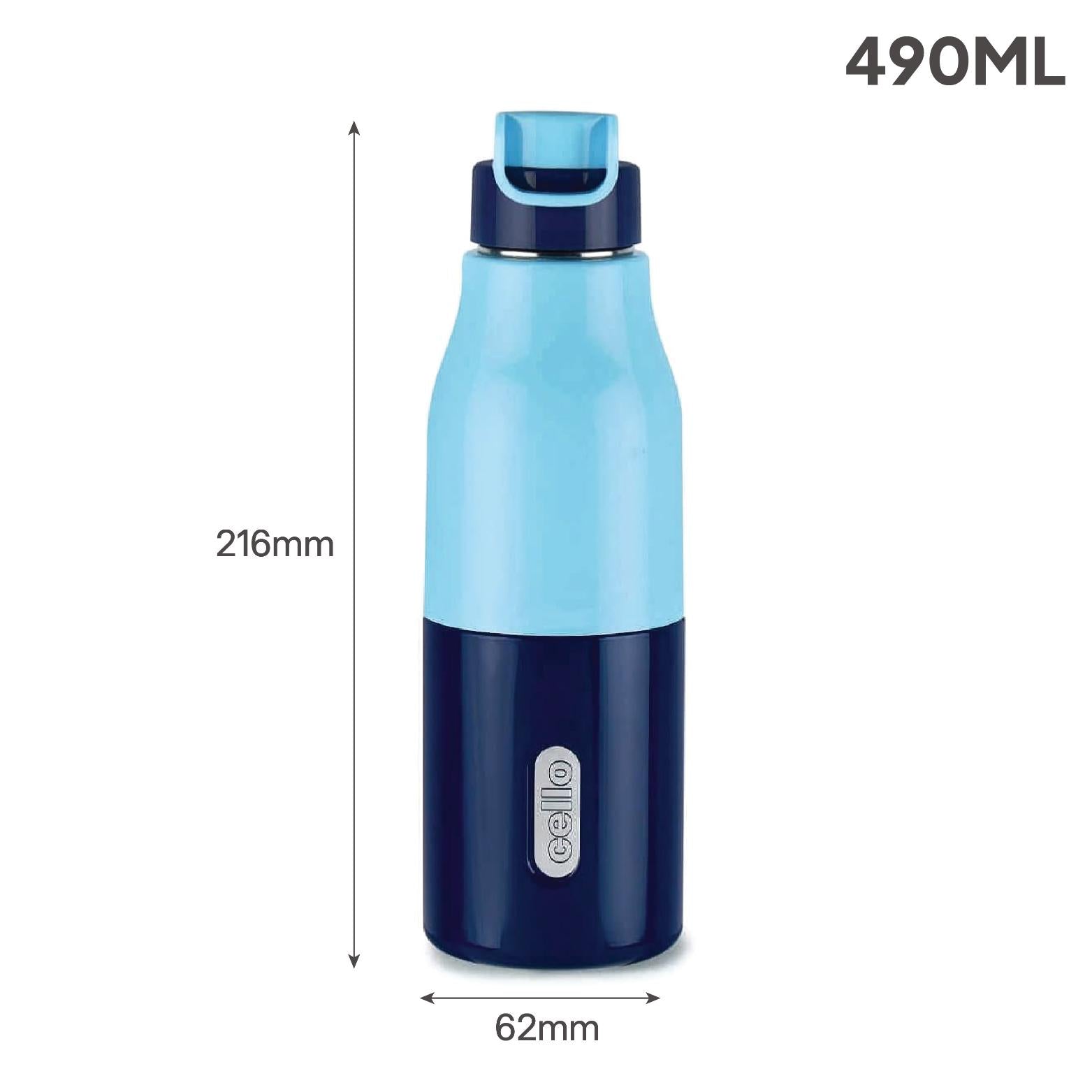 Puro Steel X Felix 600 Insulated Bottle, 490 ml Blue / 490 ml