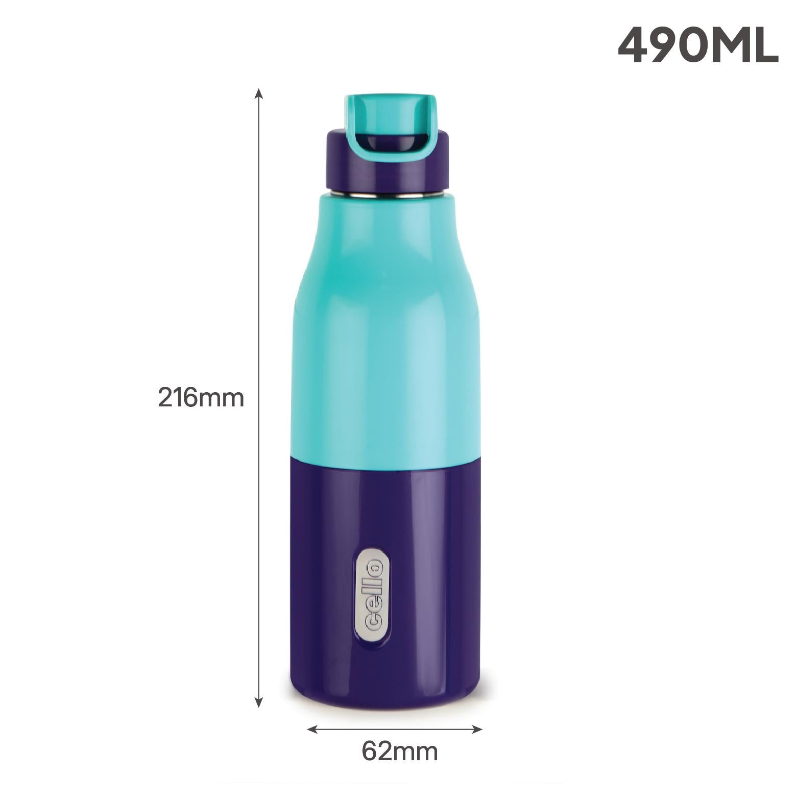 Puro Steel X Felix 600 Insulated Bottle, 490 ml Green / 490 ml