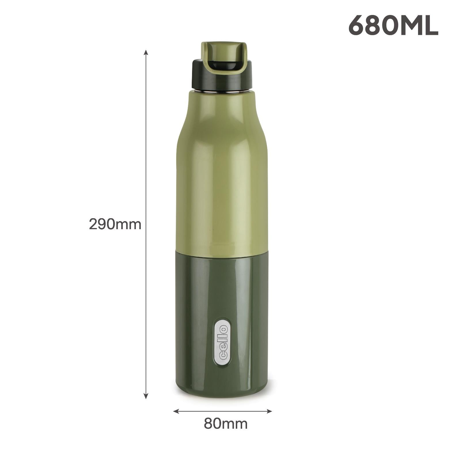 Puro Steel X Felix 900 Insulated Bottle, 680 ml Pestal Green / 680 ml