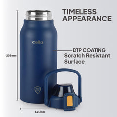 Duro Accord Thermosteel Flask, 1500 ml Dark Blue / 1500ml