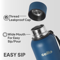 Duro Kent Thermosteel Flask Dark Blue / 900ml