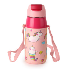 Era 3D Design Insulated Kids Water Bottle, 400ml Pink Parade