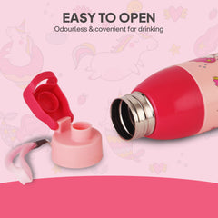 Uranus 3D Design Insulated Kids Water Bottle, 600ml Pink Parade