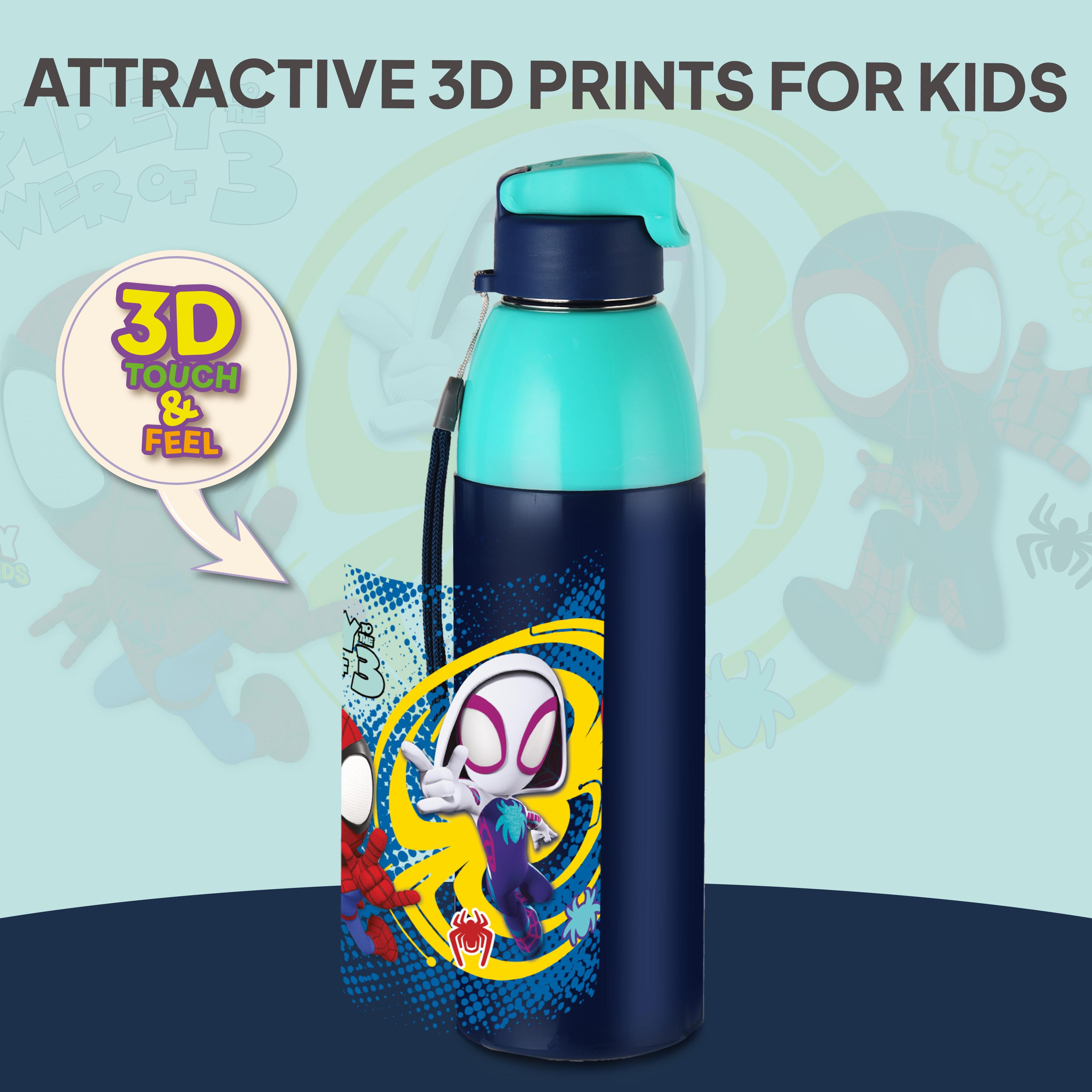 Uranus 3D Design Insulated Kids Water Bottle, 600ml Web Warriors
