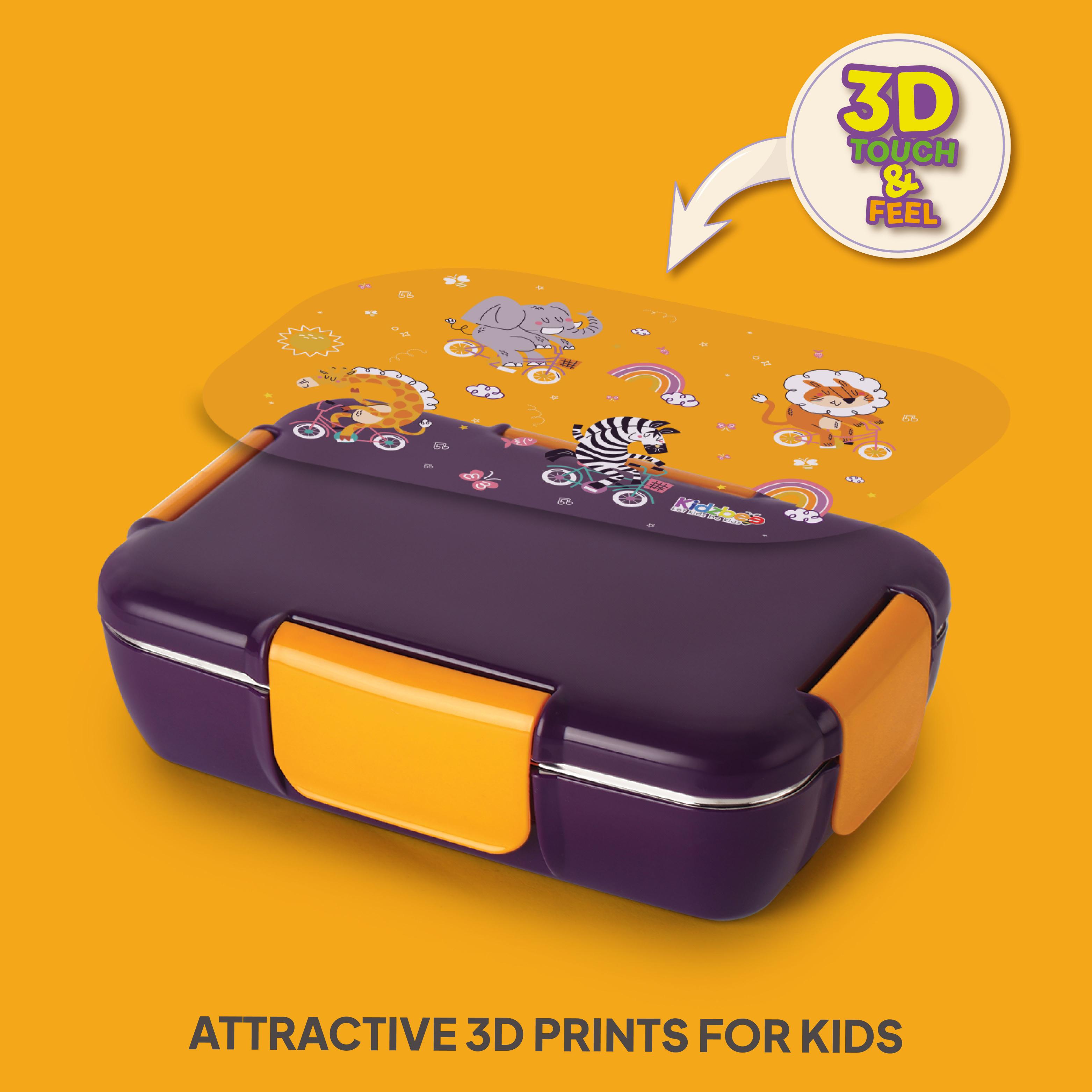 Magnus 3D Design Kids Lunch Box, 700ml Wild Wheels