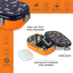 Apollo 3D Design Insulated Kids Lunch Box, 700ml Cosmic Explorer