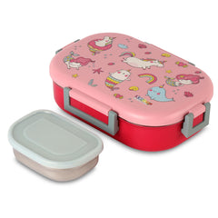 Apollo 3D Design Insulated Kids Lunch Box, 700ml Pink Parade