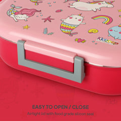 Apollo 3D Design Insulated Kids Lunch Box, 700ml Pink Parade