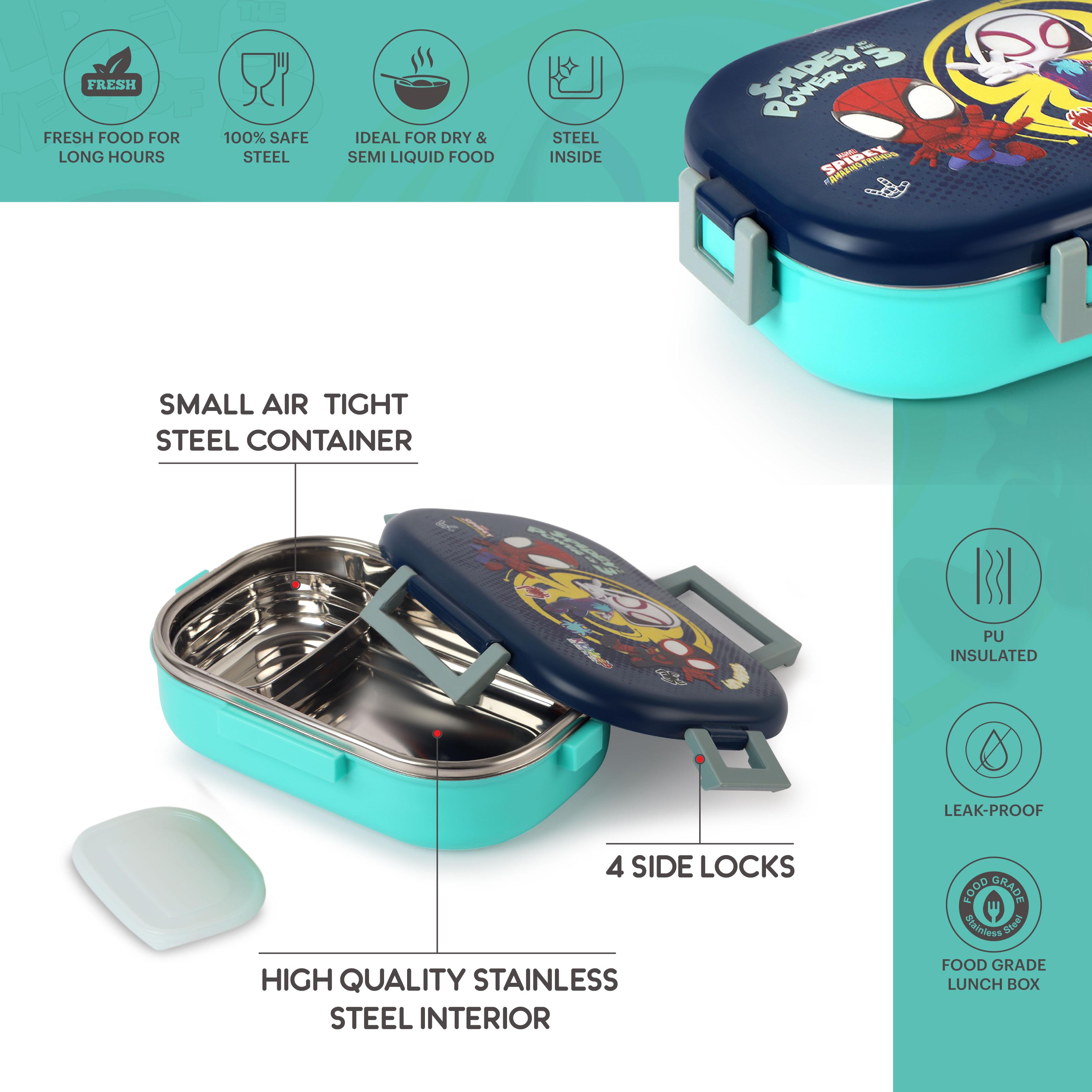 Apollo 3D Design Insulated Kids Lunch Box, 700ml Web Warriors