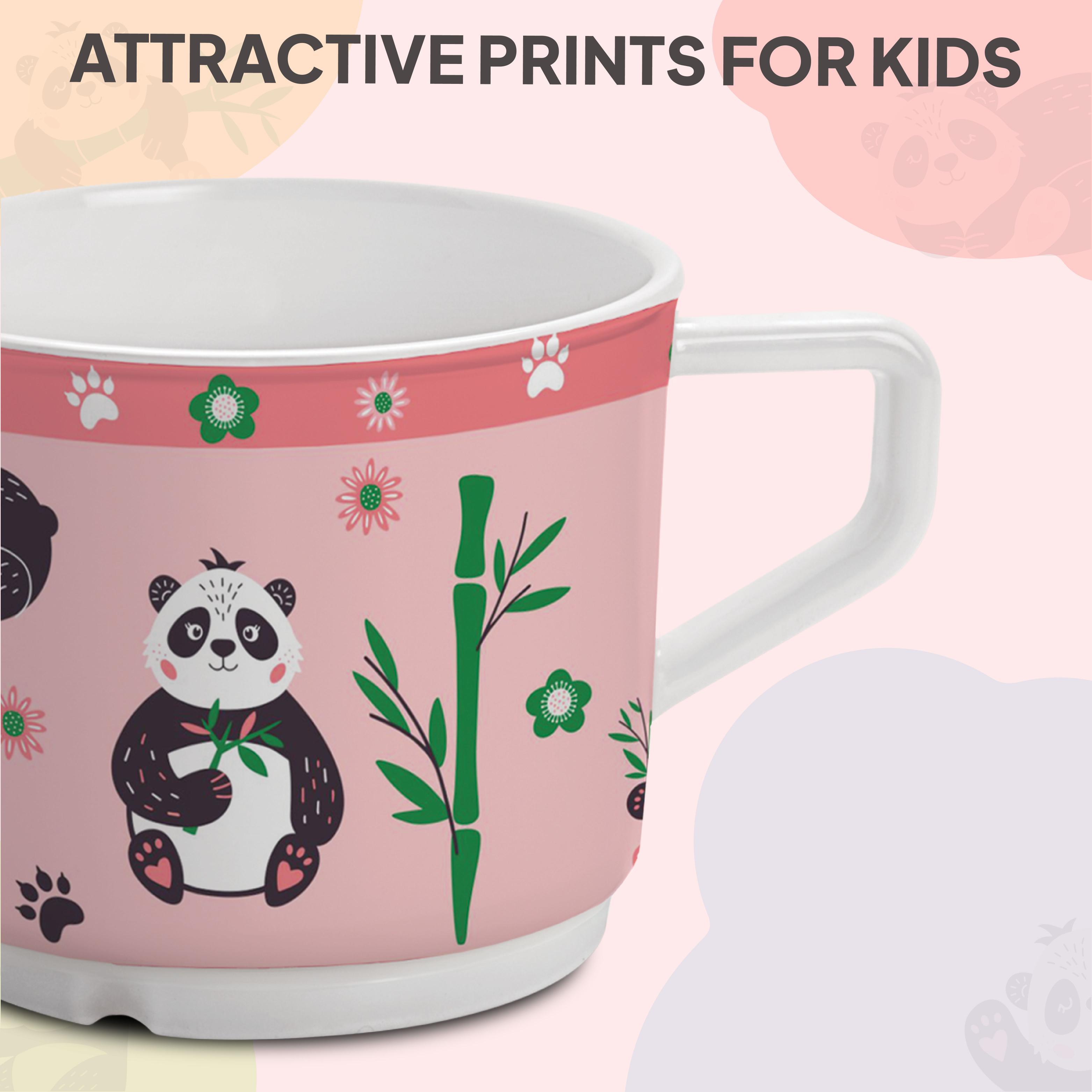 Bamboo Buddies Peach Kids Melamine Meal, Set of 5 Trioplate