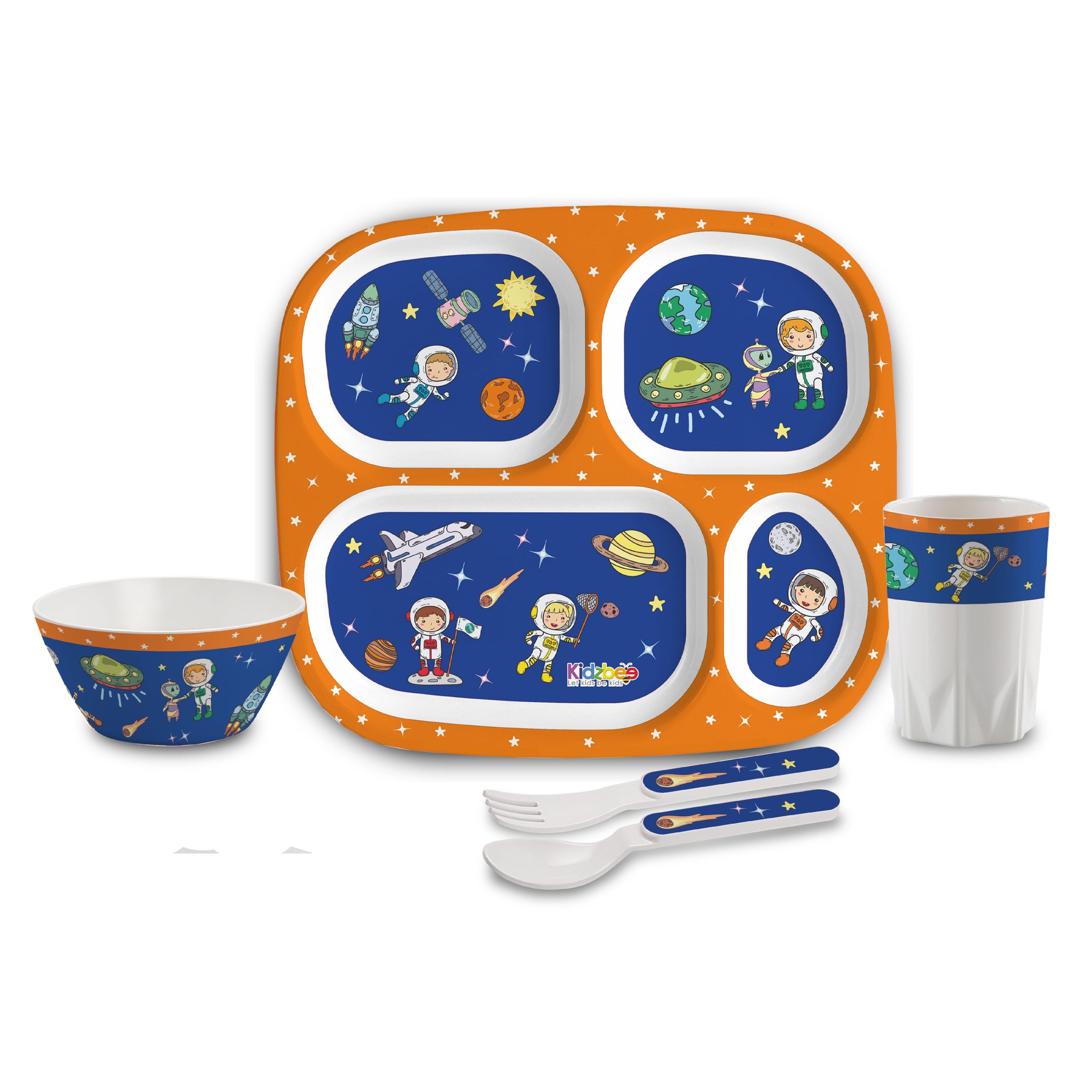 Cosmic Explorer Kids Melamine Meal, Set of 5 Quadmeal