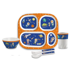 Cosmic Explorer Kids Melamine Meal, Set of 5 Quadmeal
