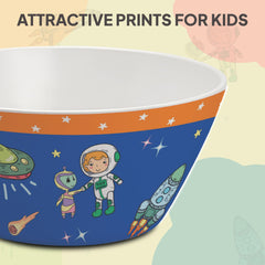 Cosmic Explorer Kids Melamine Meal, Set of 5 Quadmeal