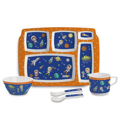 Cosmic Explorer Kids Melamine Meal, Set of 5 Pentameal