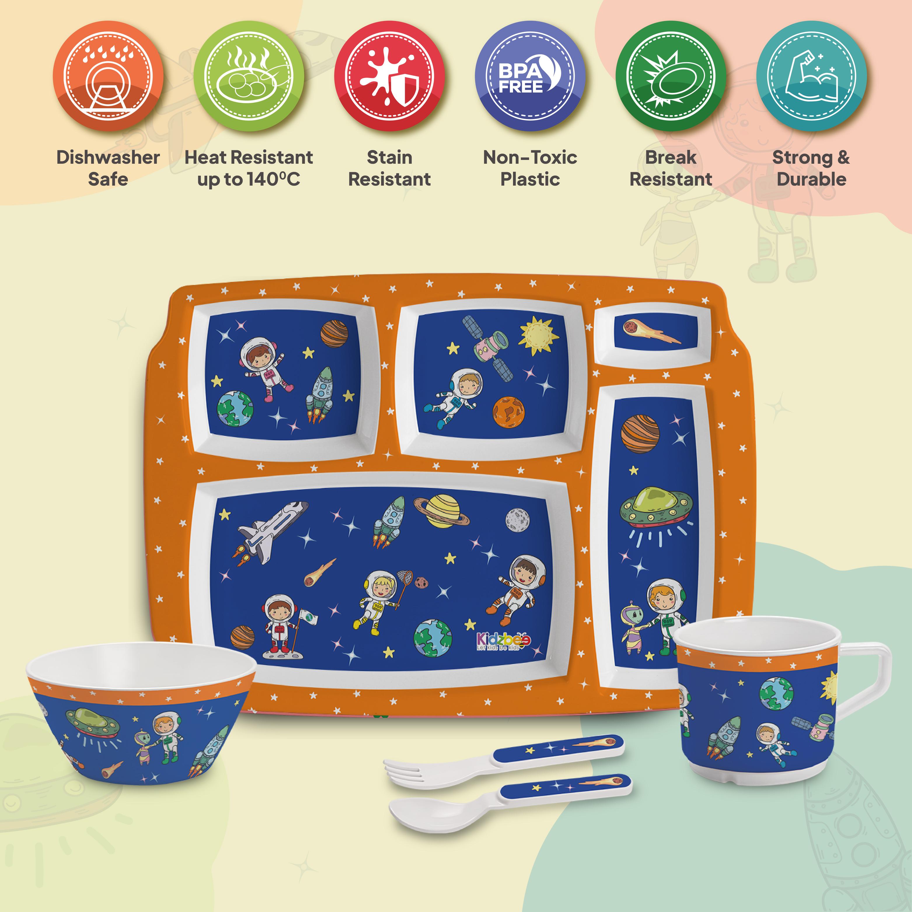 Cosmic Explorer Kids Melamine Meal, Set of 5 Pentameal