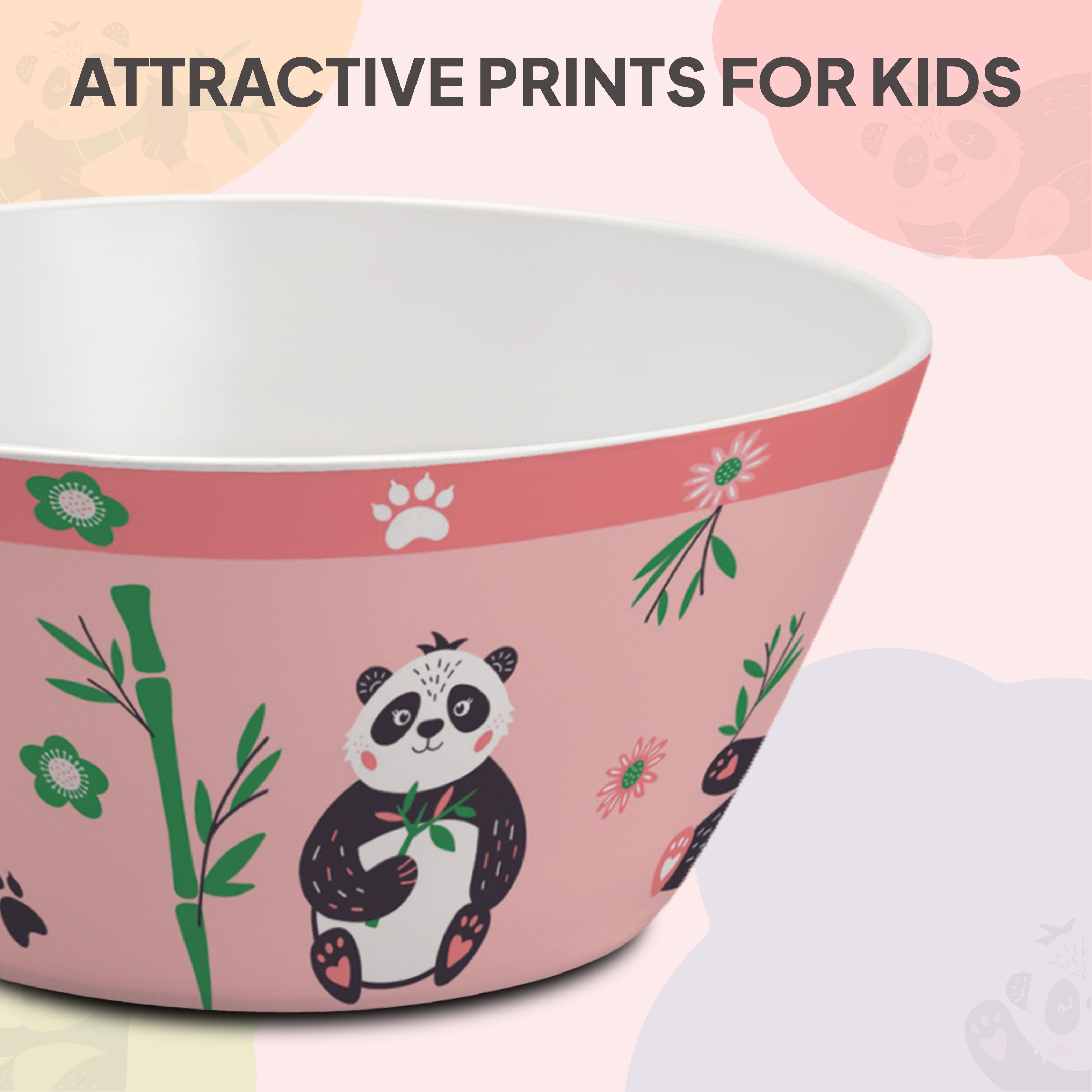 Bamboo Buddies Peach Kids Melamine Meal, Set of 5 Pentameal