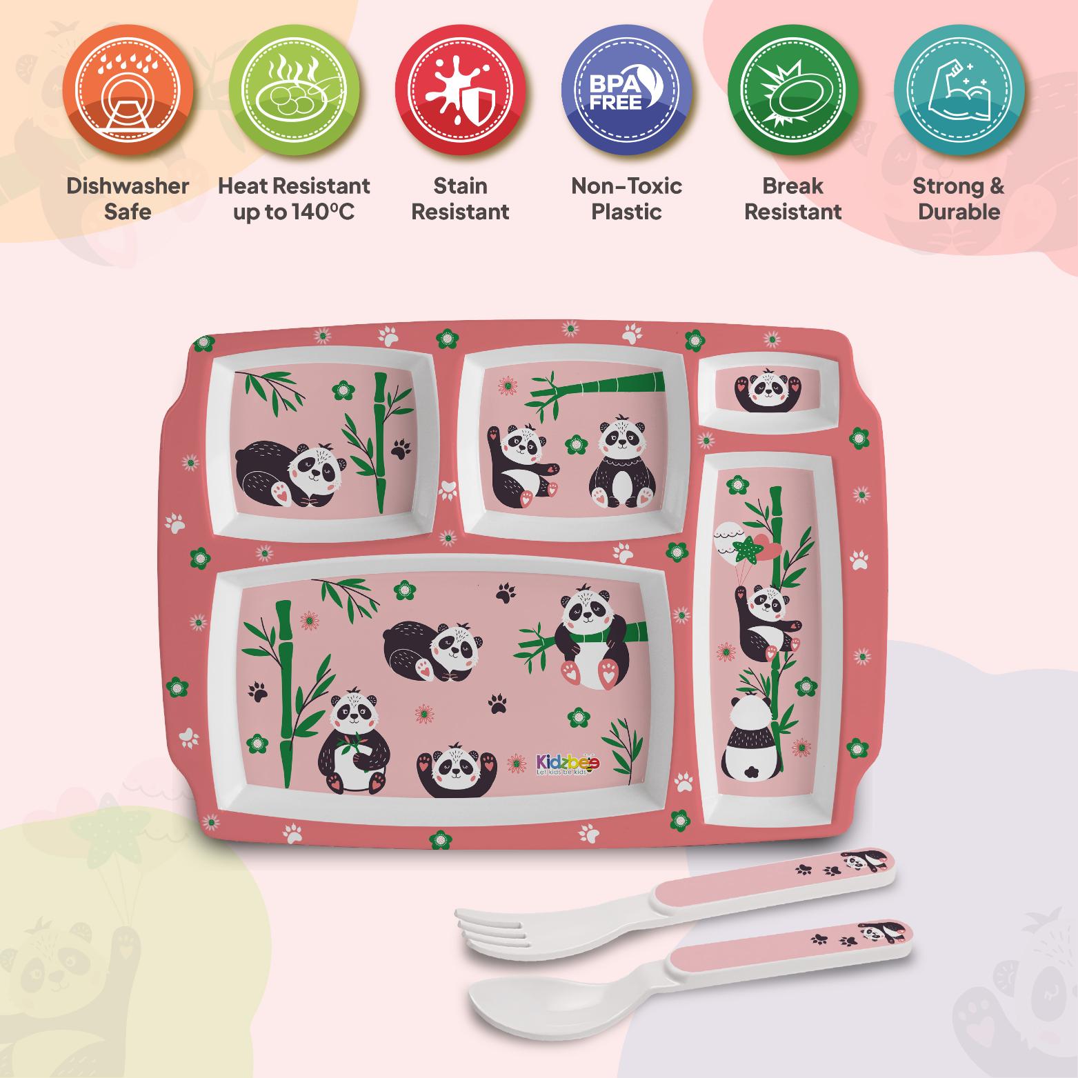 Bamboo Buddies Kids Melamine Meal, Set of 3 Pentameal