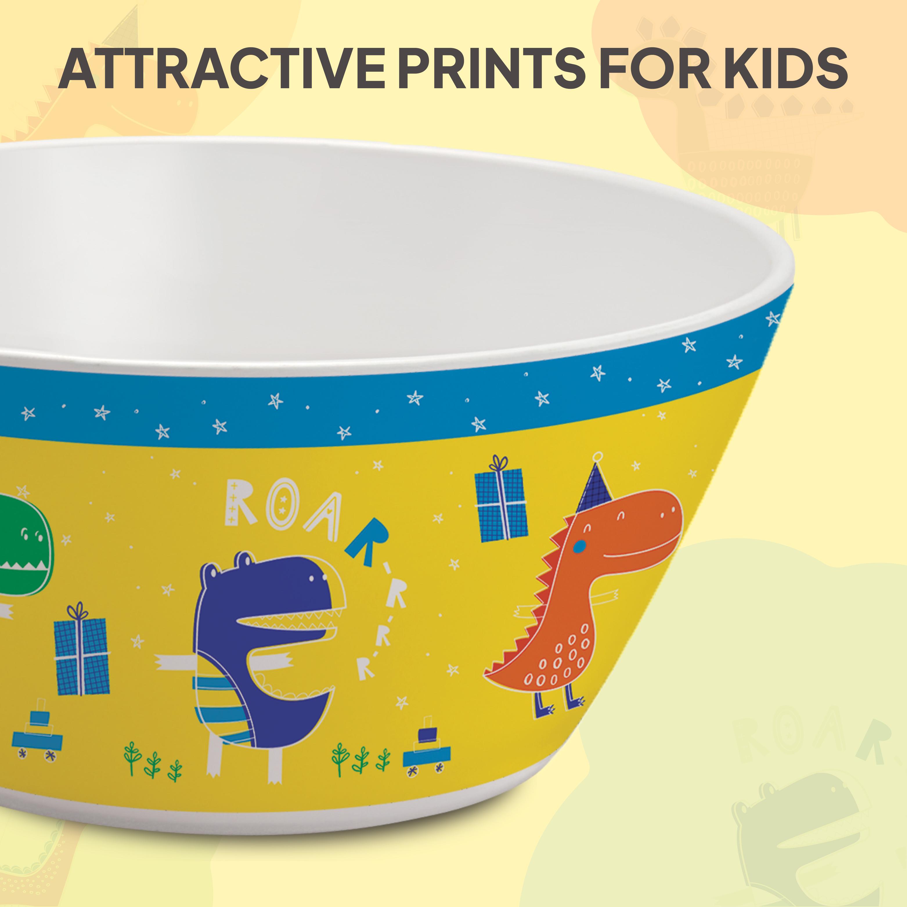 Cone Kids Melamine Bowl, Set of 3 Dino Party