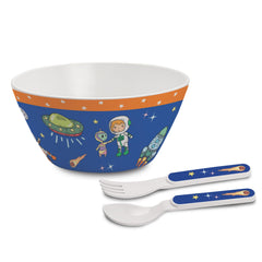 Cone Kids Melamine Bowl, Set of 3 Cosmic Explorer