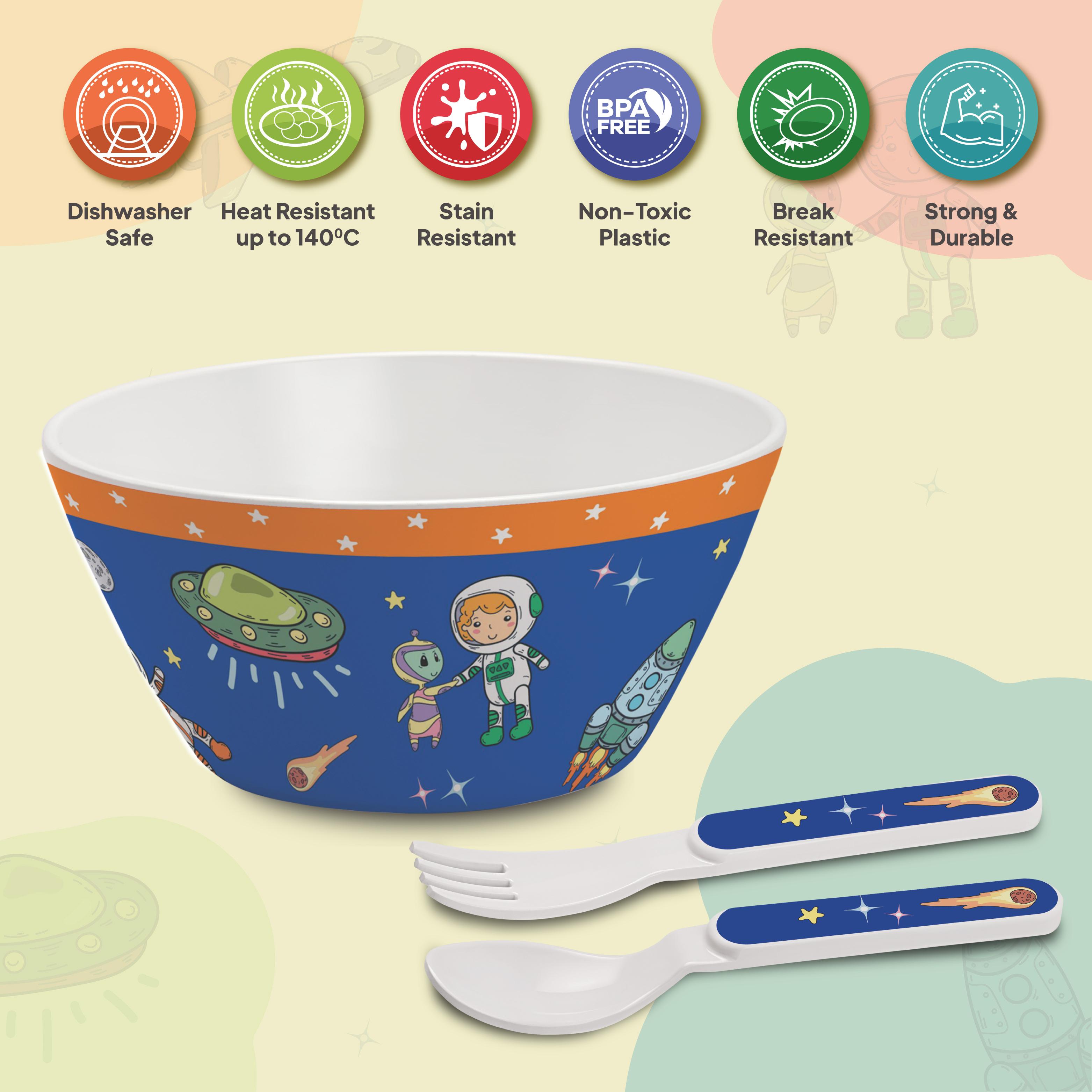 Cone Kids Melamine Bowl, Set of 3 Cosmic Explorer