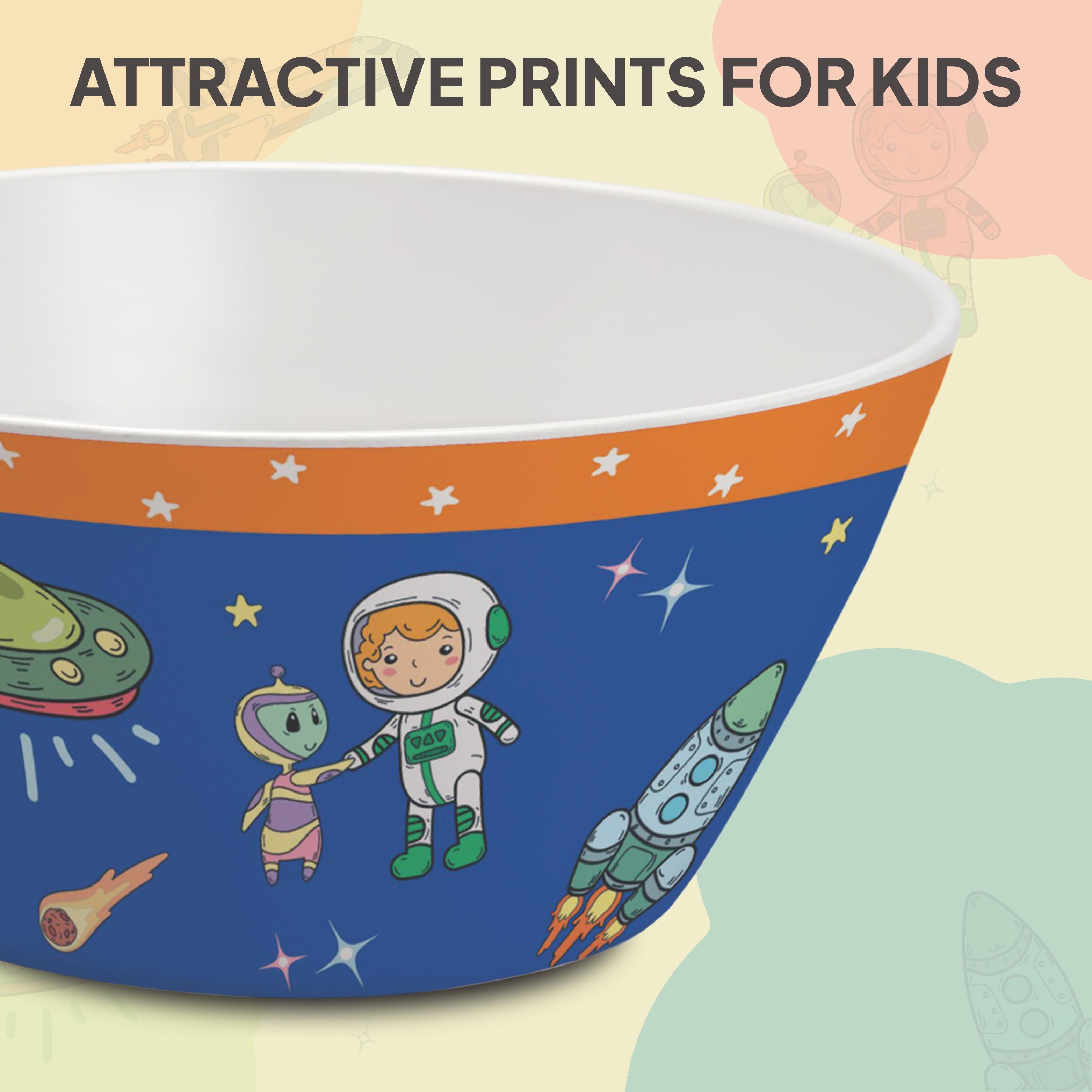 Cone Kids Melamine Bowl, Set of 3 Cosmic Explorer