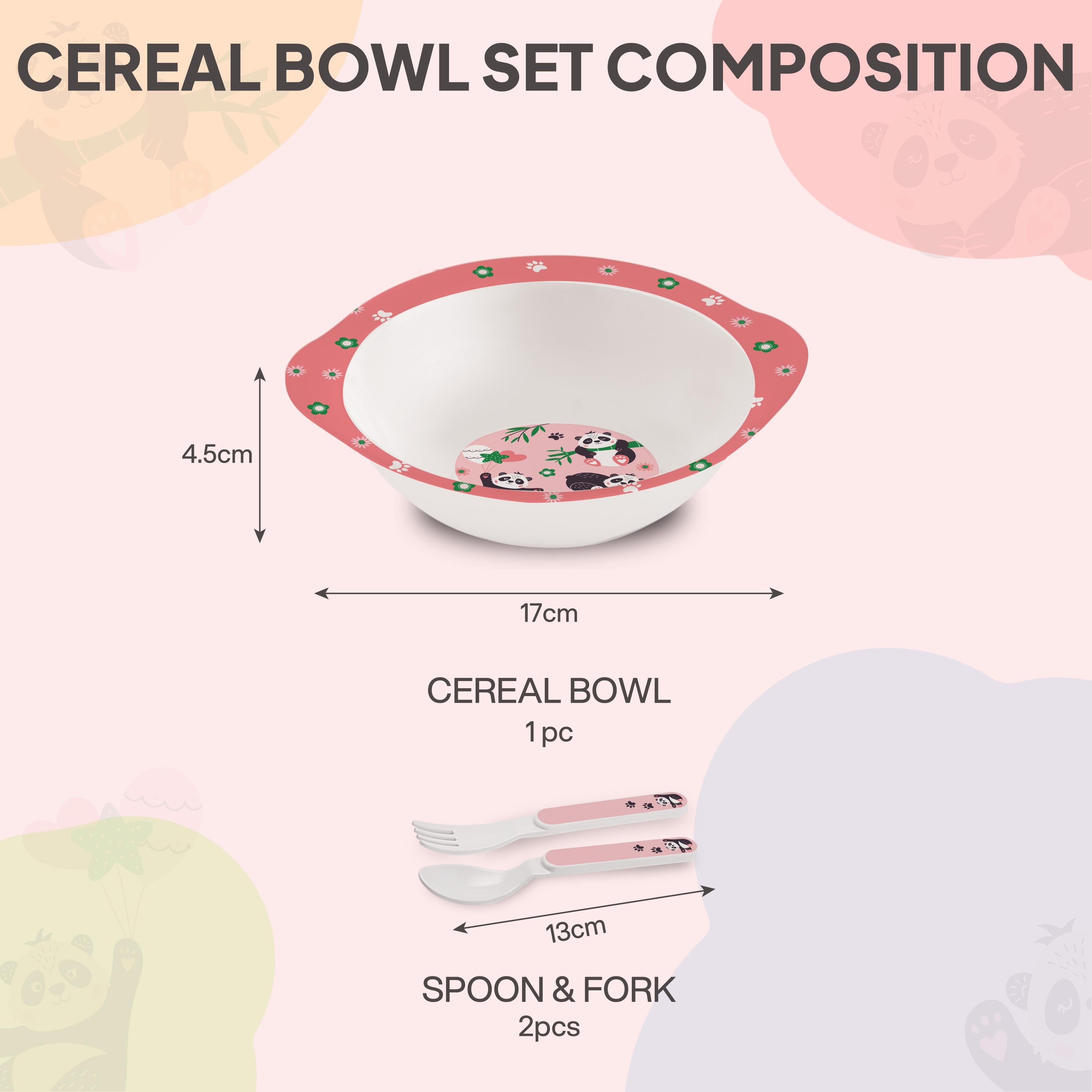 Cereal Kids Melamine Bowl, Set of 3 Bamboo Buddies