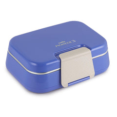 Pioneer Insulated Inner Steel Lunch Box with Fork and Spoon Blue