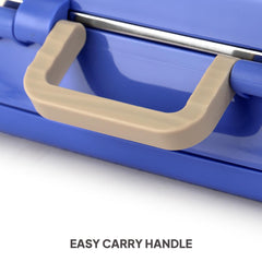 Pioneer Insulated Inner Steel Lunch Box with Fork and Spoon Blue