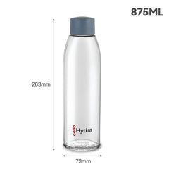 Hydra Glass Bottle 900ml Grey