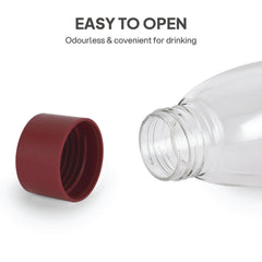Hydra Glass Bottle 900ml Maroon