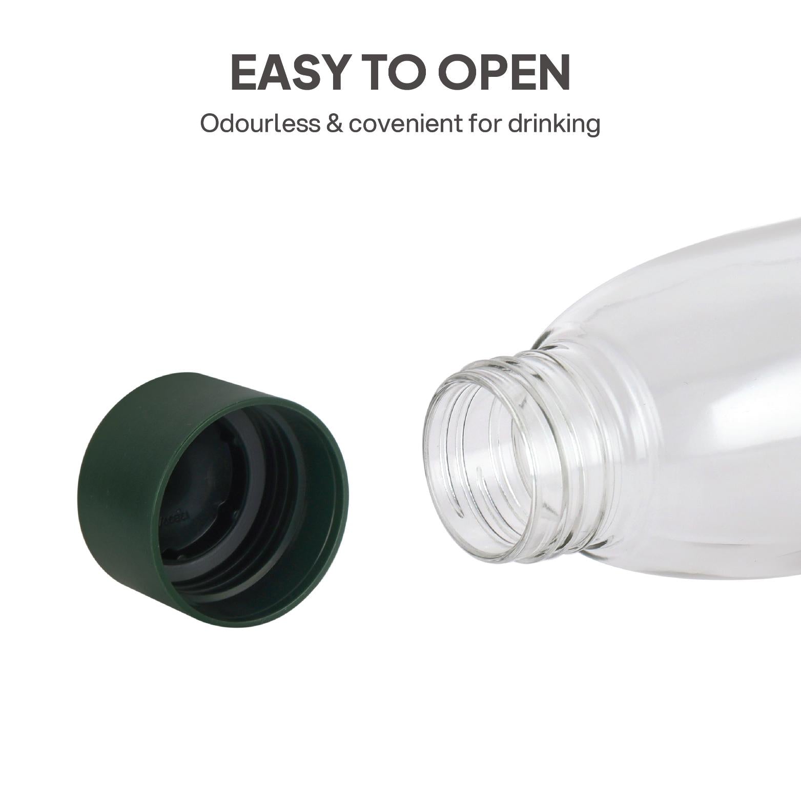 Hydra Glass Bottle 900ml Olive Green
