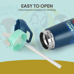 Gulp 3D Touch & Feel One Click Push Thermosteel Flask, 490 ml Web Warriors