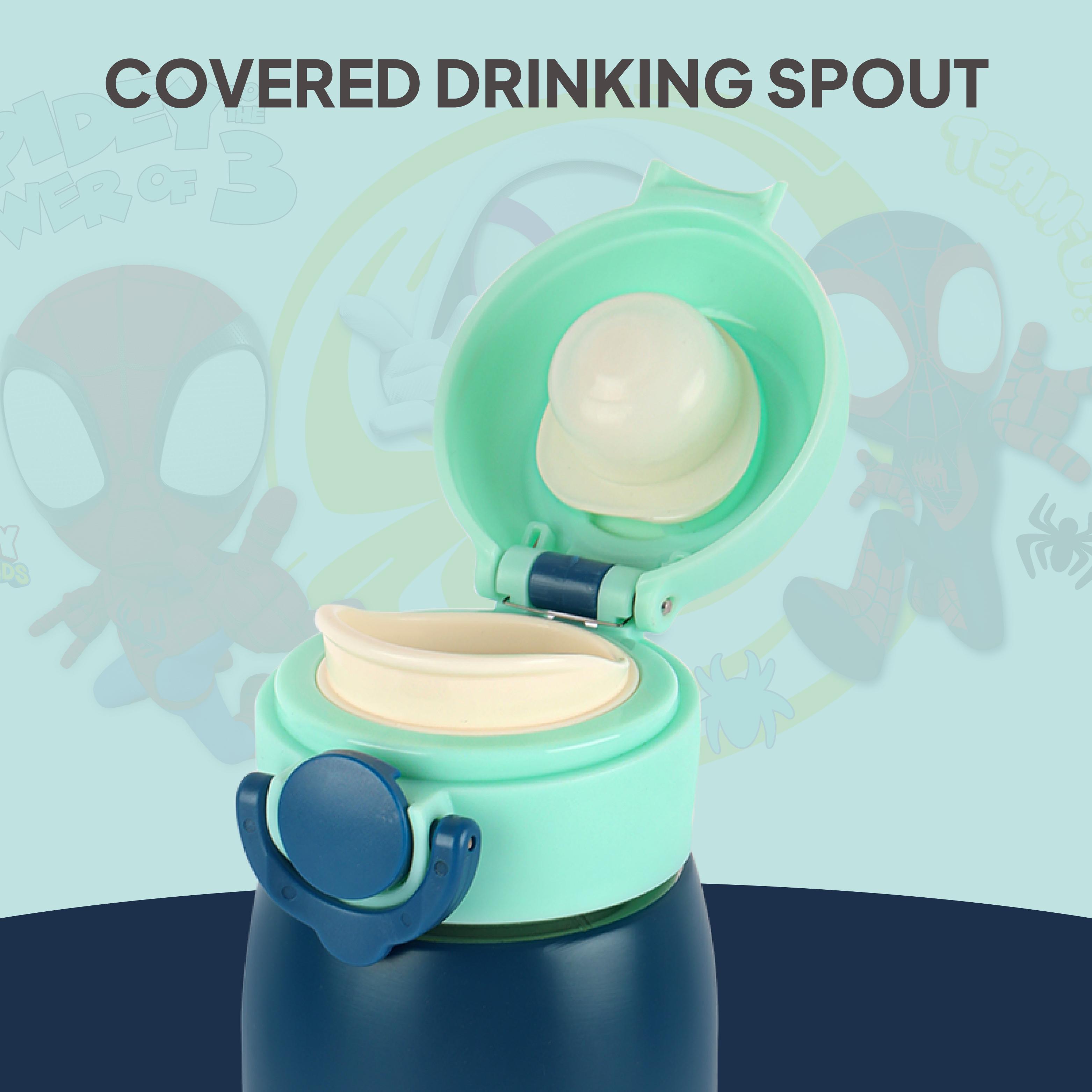 Giggle 3D Touch & Feel Sipper Thermosteel Flask, 380 ml Web Warriors