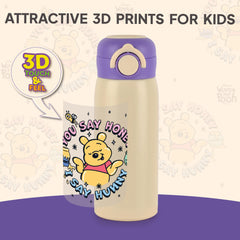 Giggle 3D Touch & Feel Sipper Thermosteel Flask, 380 ml Hunny Bear