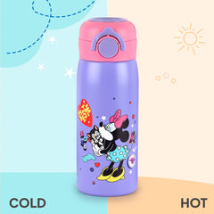 Giggle 3D Touch & Feel Sipper Thermosteel Flask, 380 ml Cuddle Buddies