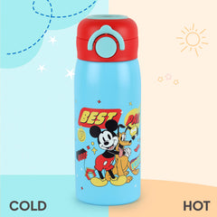 Giggle 3D Touch & Feel Sipper Thermosteel Flask, 380 ml Best Pals