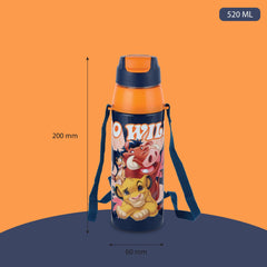 Era 3D Design Insulated Kids Water Bottle, 520ml Lion King