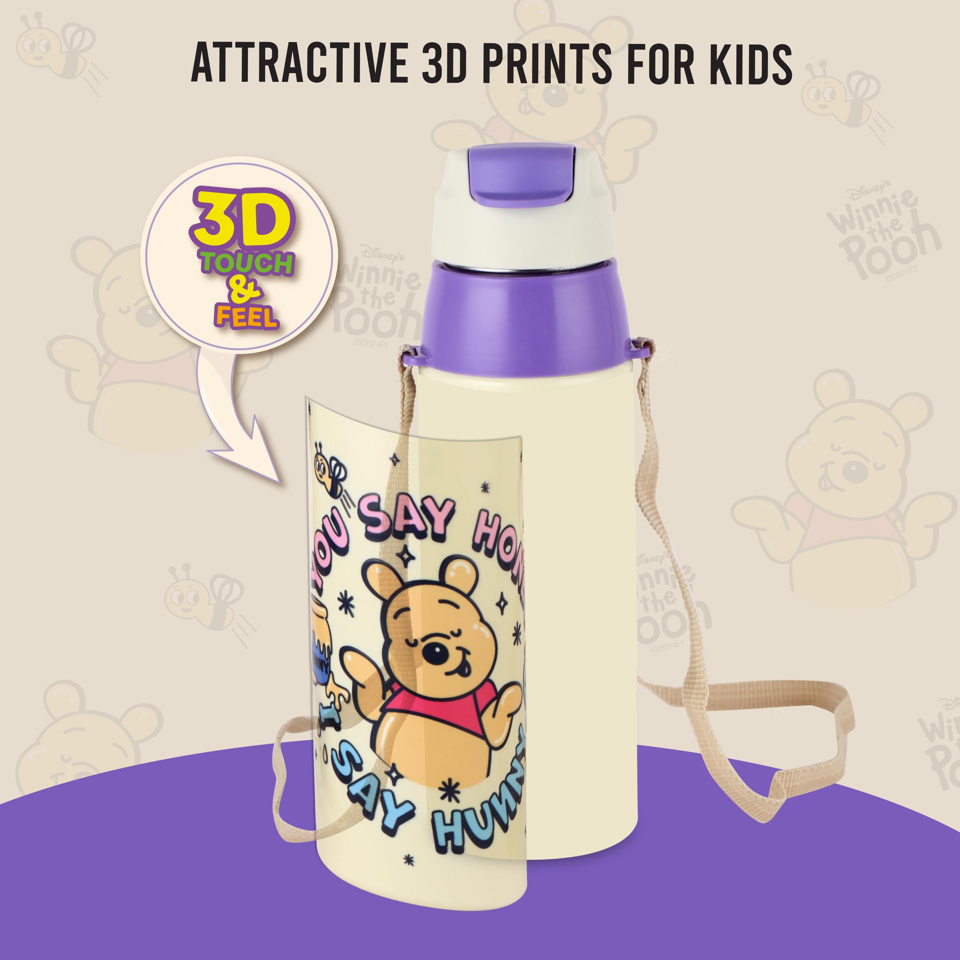 Era 3D Design Insulated Kids Water Bottle, 520ml Hunny Bear