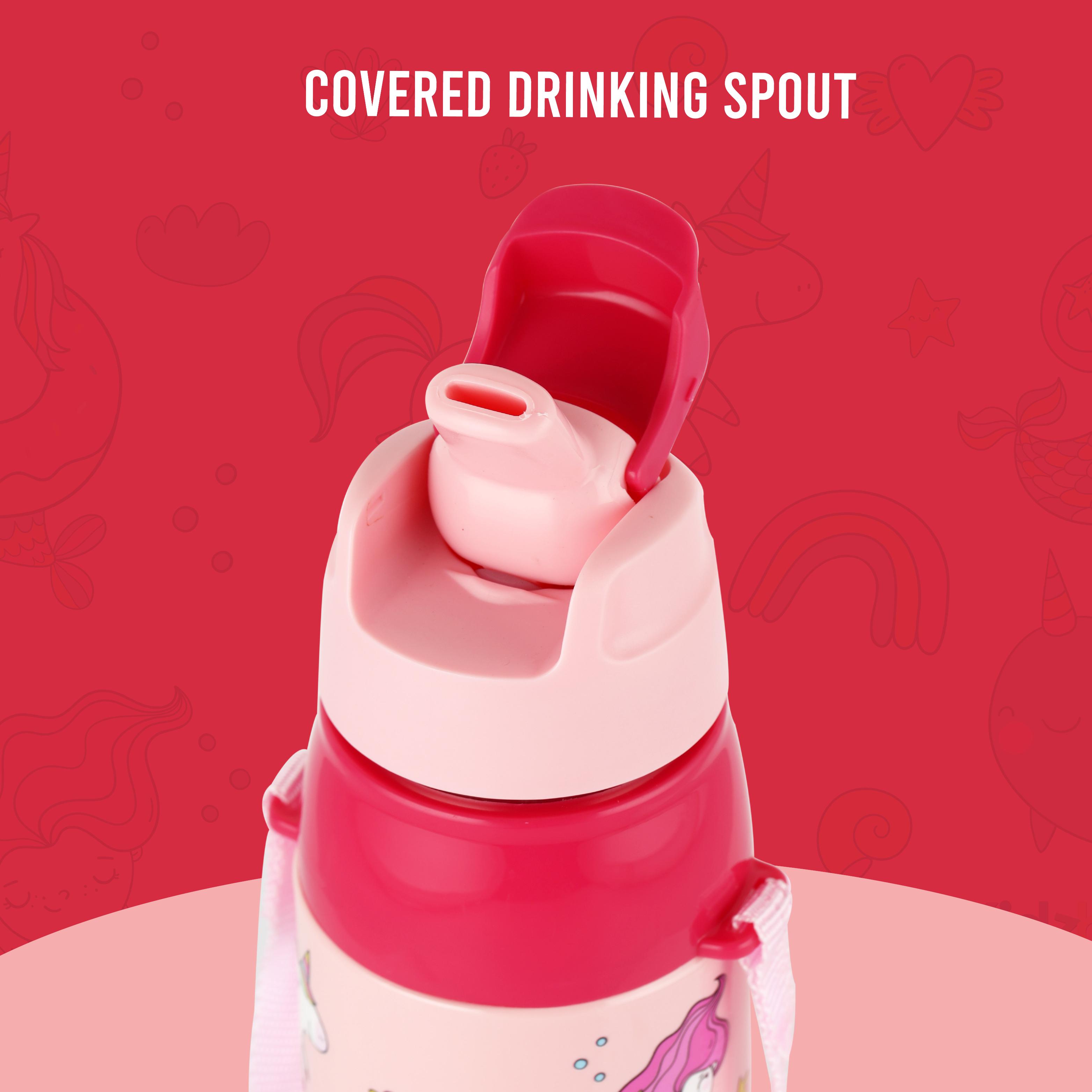 Era 3D Design Insulated Kids Water Bottle, 520ml Pink Parade