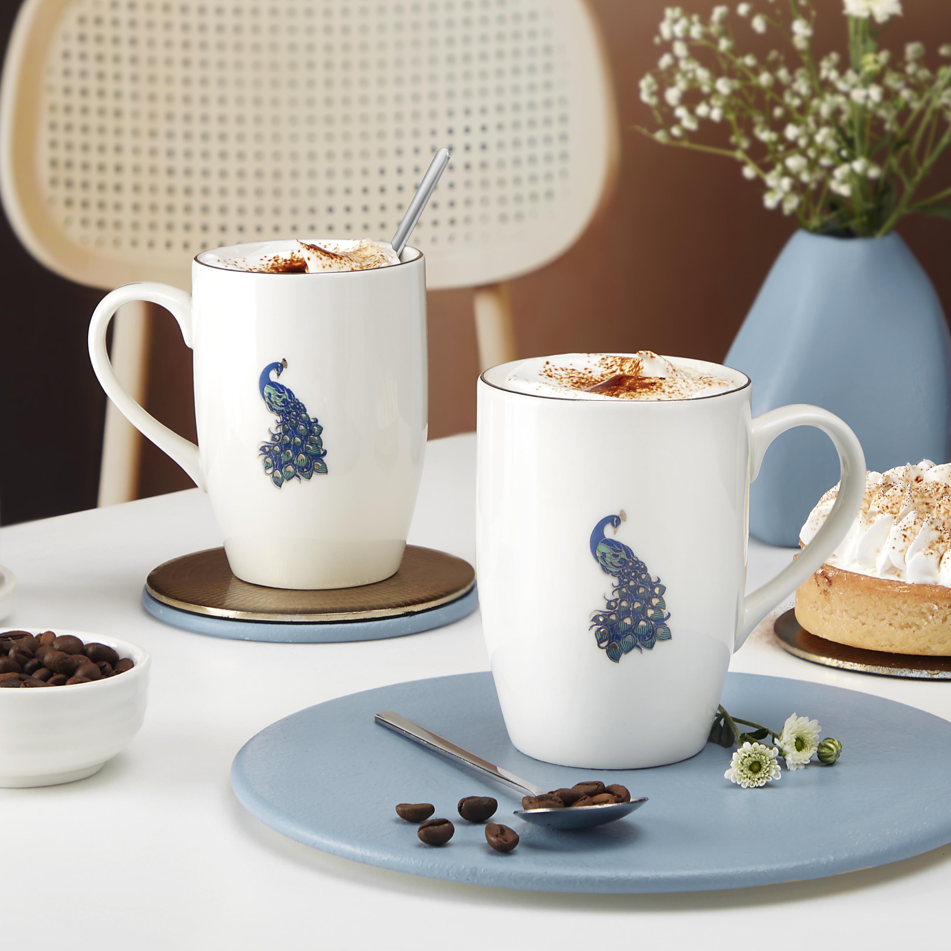 Mor Platinum Mug, Aura Series, Set of 2