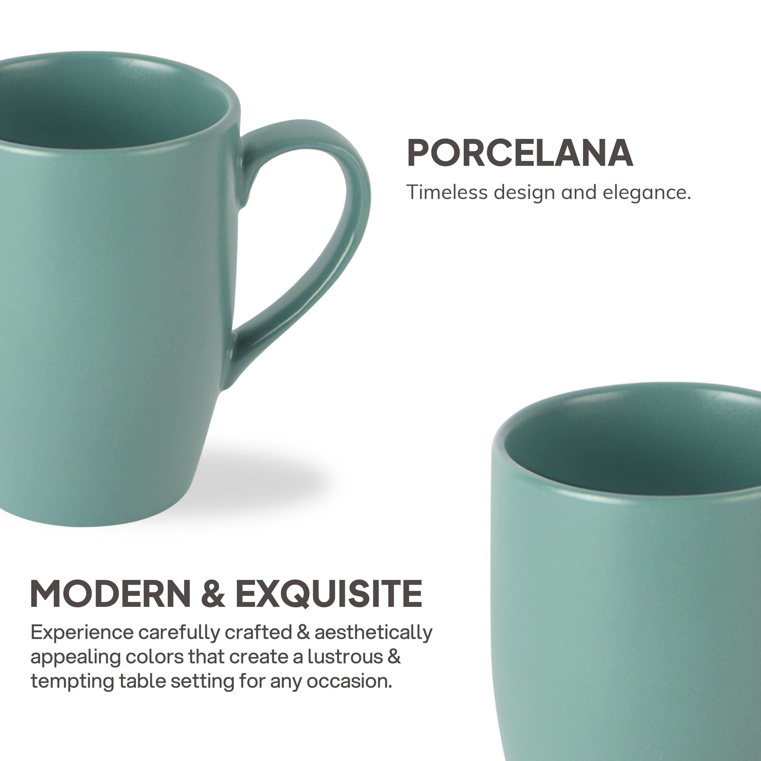 Color Matt Lush Green Mug, Nexus Series, Set of 2