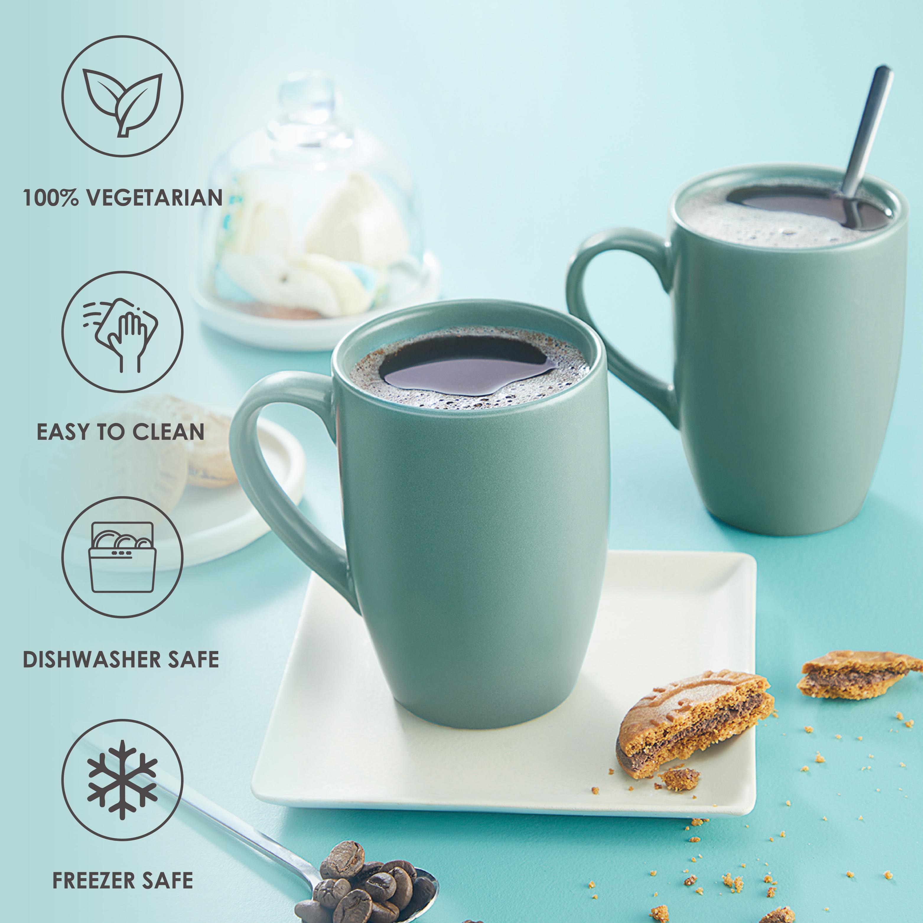 Color Matt Lush Green Mug, Nexus Series, Set of 2