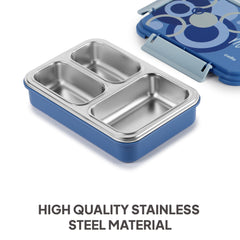 Zoom Insulated Inner Steel Lunch Box Light Blue