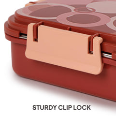 Zoom Insulated Inner Steel Lunch Box Dark Brown