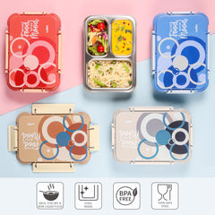 Zoom Insulated Inner Steel Lunch Box Dark Brown