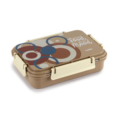 Zoom Insulated Inner Steel Lunch Box Light Brown