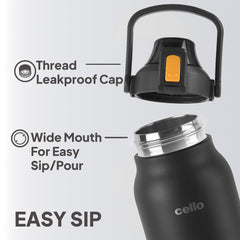 Duro Accord Thermosteel Flask, 1500 ml Black / 1800ml