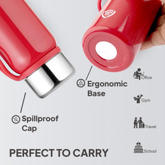 Glitz Thermosteel Red Flask, 300 ml Red