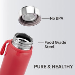 Glitz Thermosteel Red Flask, 300 ml Red