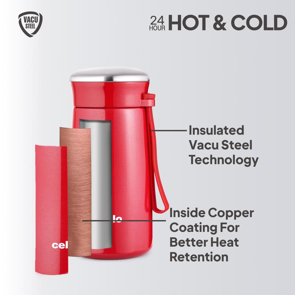 Bliss Thermosteel Flask Red / 300ml